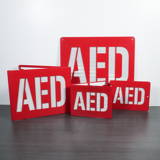 AED Locator Sign – Reflective Emergency Placard