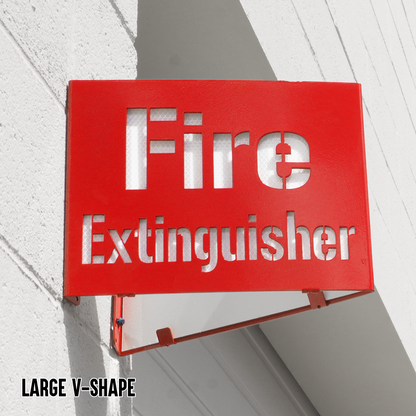 Fire Extinguisher Locator Sign – Reflective Emergency Placard