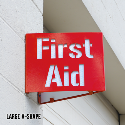 First Aid Locator Sign – Reflective Emergency Placard
