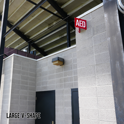 AED Locator Sign – Reflective Emergency Placard
