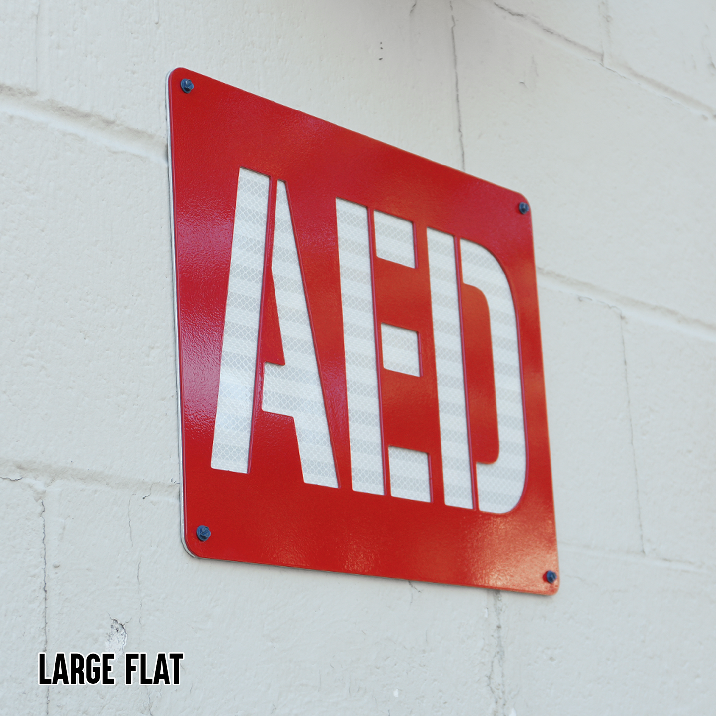 AED Locator Sign – Reflective Emergency Placard