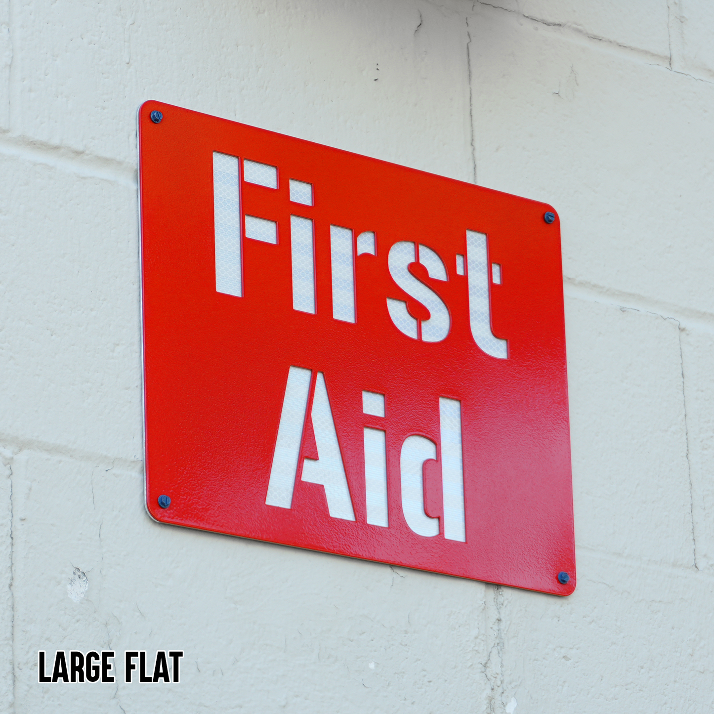 First Aid Locator Sign – Reflective Emergency Placard