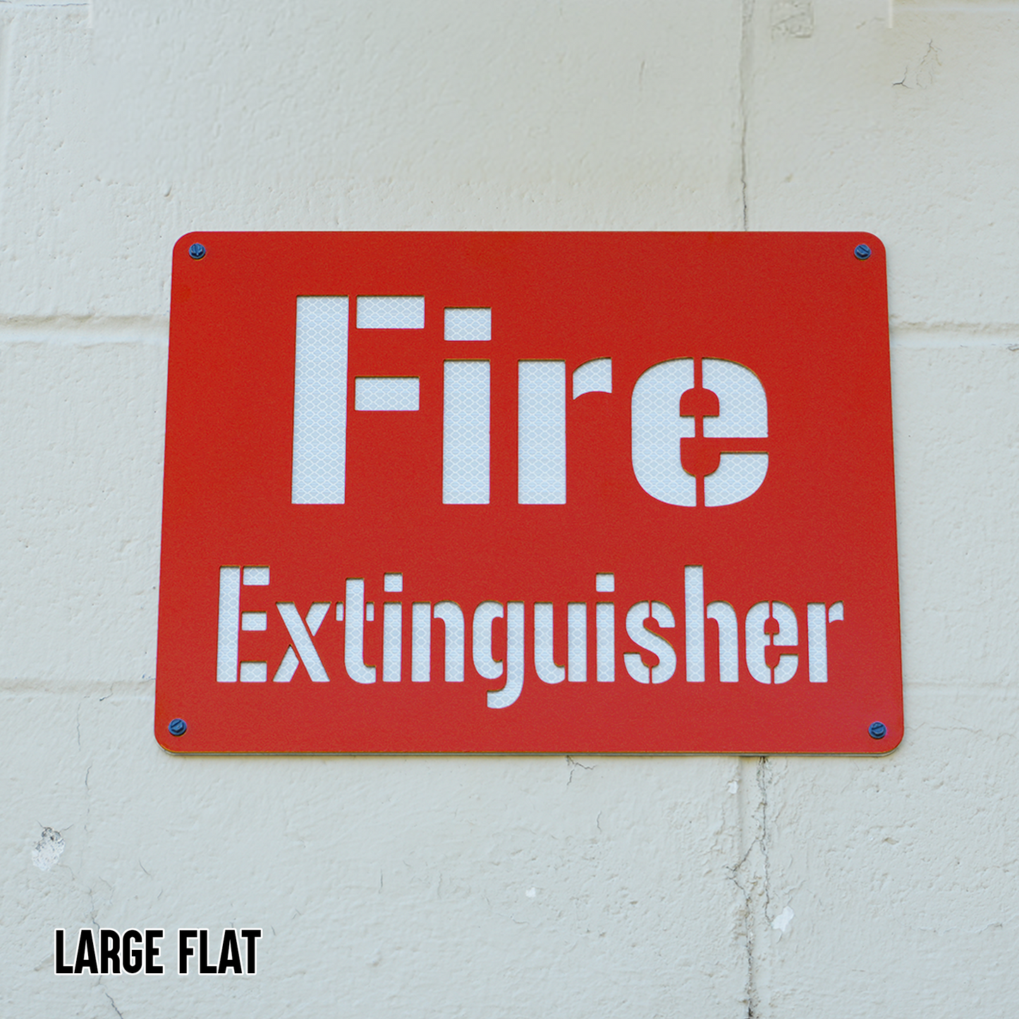 Fire Extinguisher Locator Sign – Reflective Emergency Placard