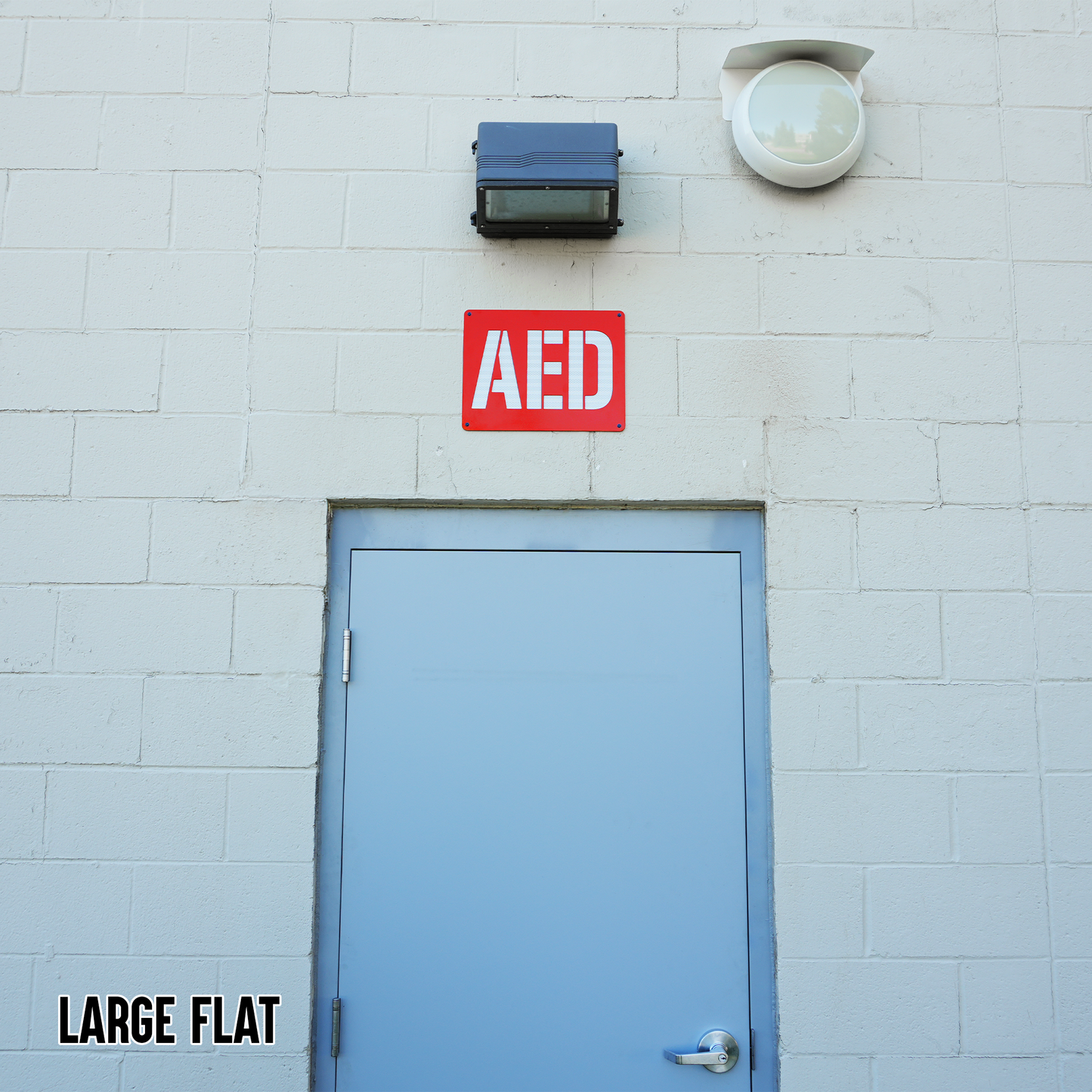 AED Locator Sign – Reflective Emergency Placard