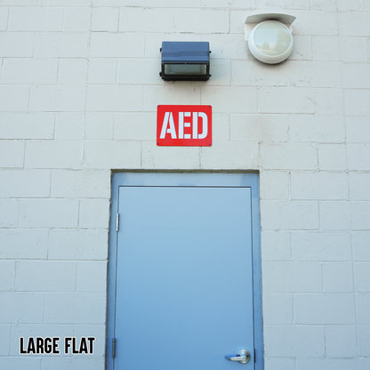 AED Locator Sign – Reflective Emergency Placard