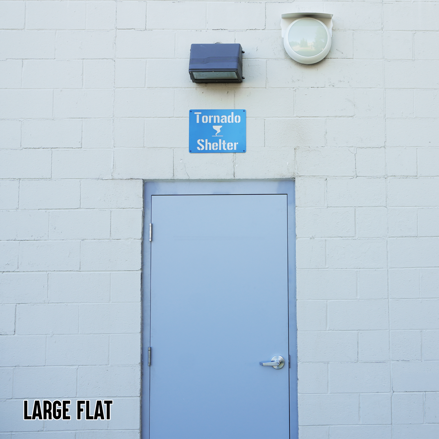 Tornado Shelter Locator Sign – Reflective Emergency Placard