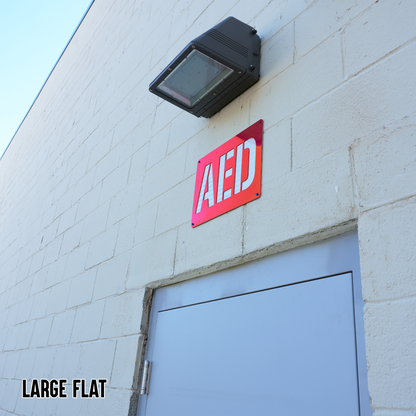 AED Locator Sign – Reflective Emergency Placard