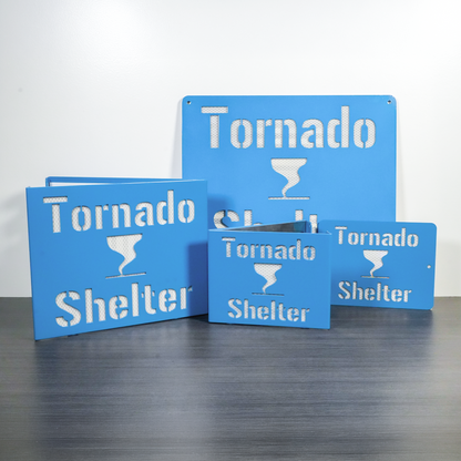 Tornado Shelter Locator Sign – Reflective Emergency Placard
