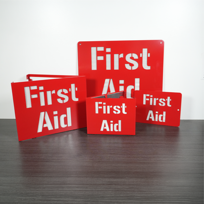 First Aid Locator Sign – Reflective Emergency Placard