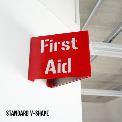 First Aid Locator Sign – Reflective Emergency Placard