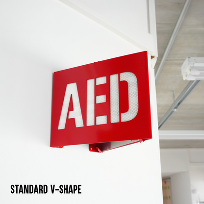 AED Locator Sign – Reflective Emergency Placard