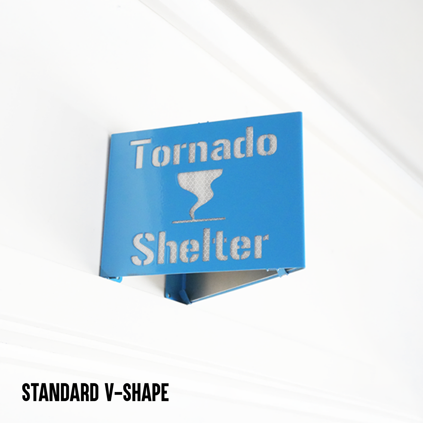 Tornado Shelter Locator Sign – Reflective Emergency Placard