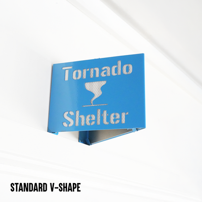 Tornado Shelter Locator Sign – Reflective Emergency Placard