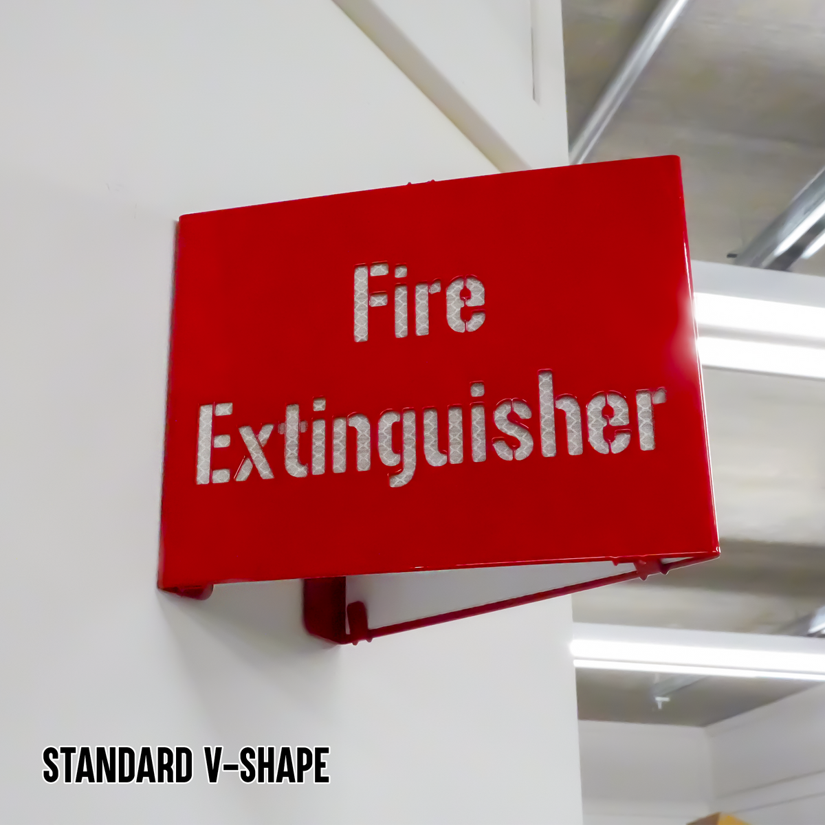 Fire Extinguisher Locator Sign – Reflective Emergency Placard