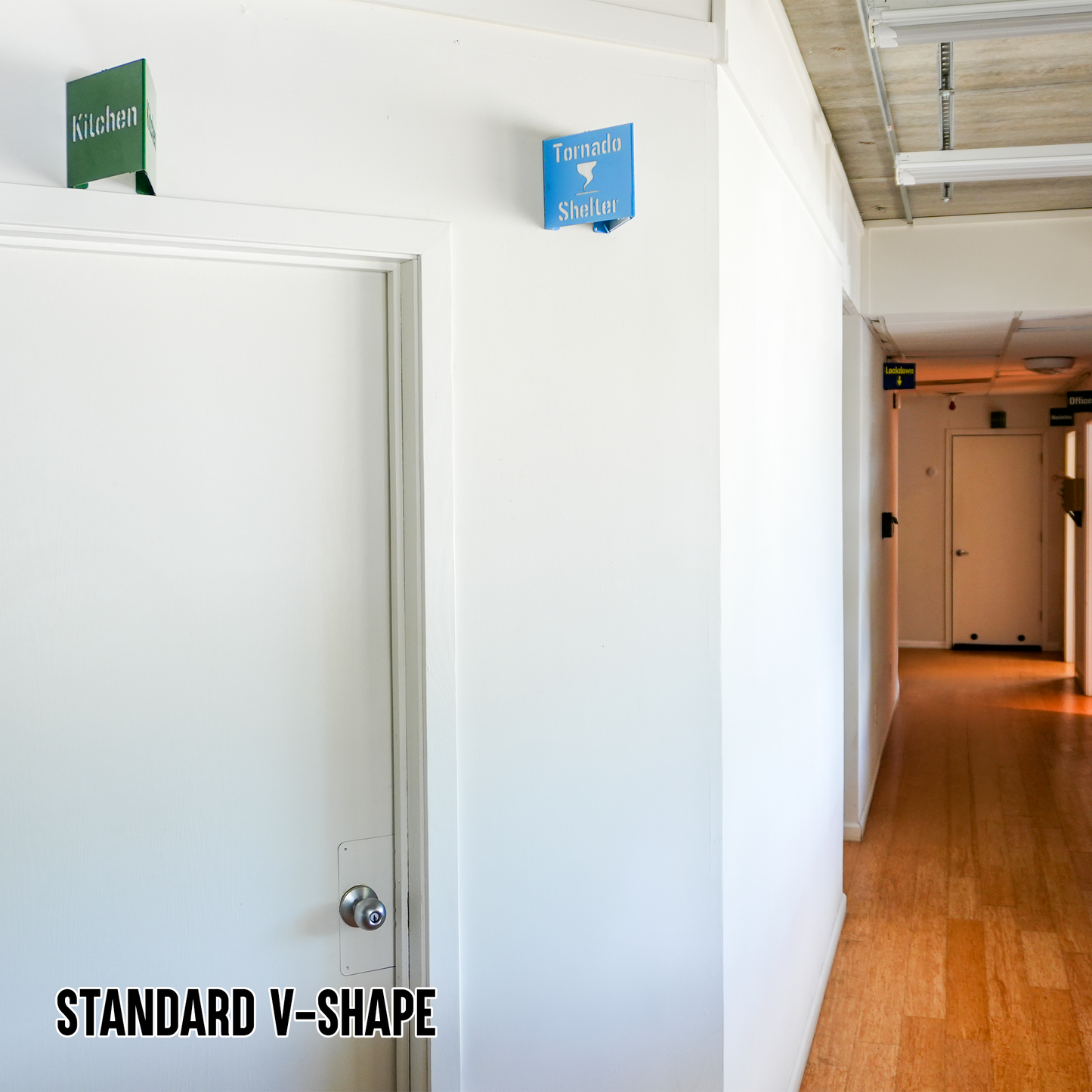 Tornado Shelter Locator Sign – Reflective Emergency Placard