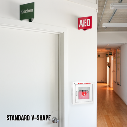 AED Locator Sign – Reflective Emergency Placard