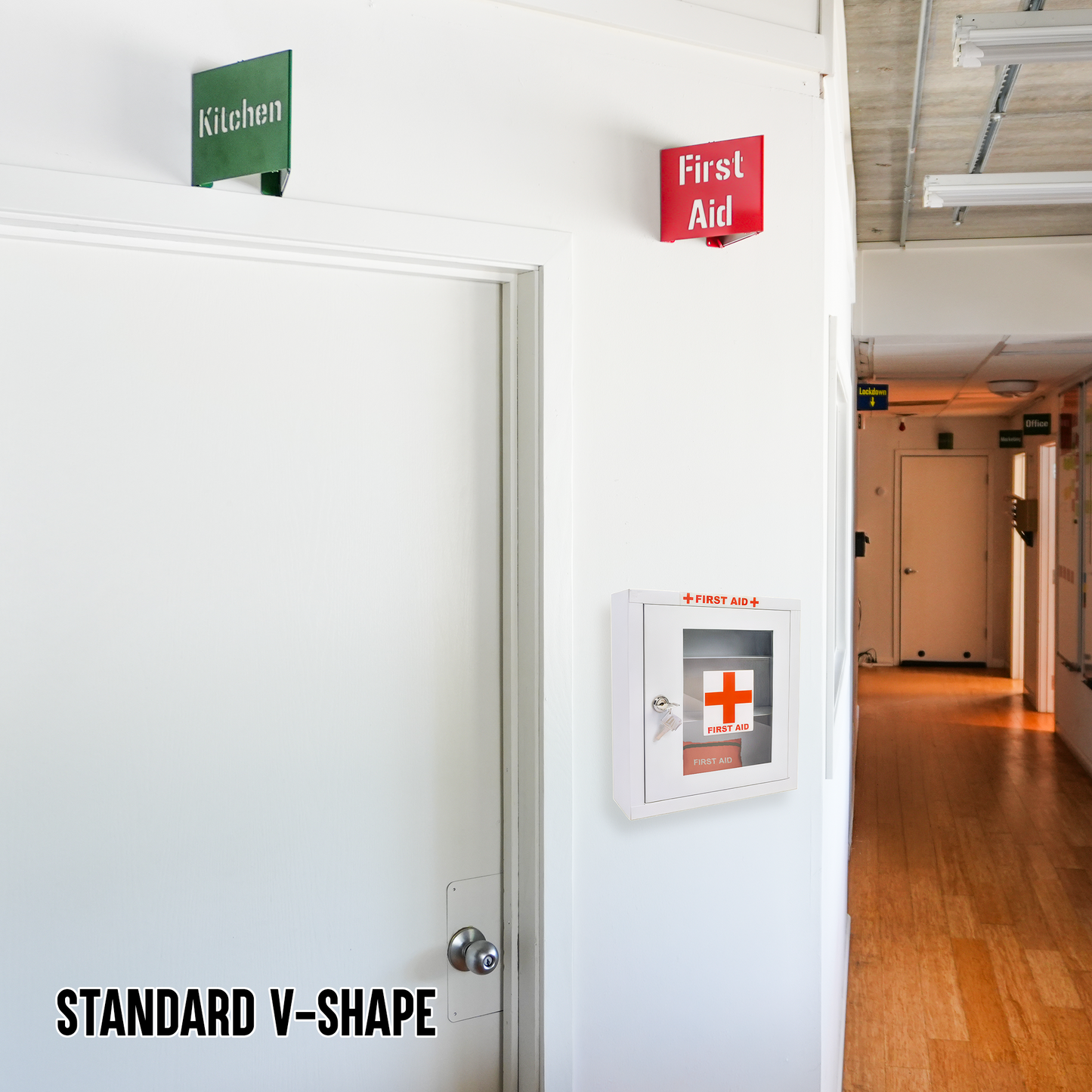 First Aid Locator Sign – Reflective Emergency Placard