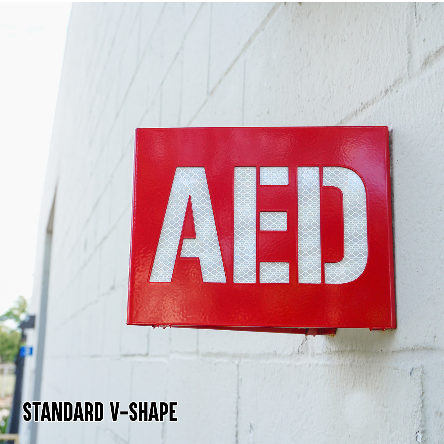 AED Locator Sign – Reflective Emergency Placard