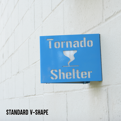 Tornado Shelter Locator Sign – Reflective Emergency Placard