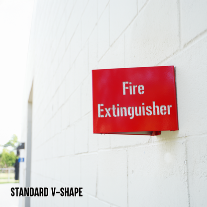 Fire Extinguisher Locator Sign – Reflective Emergency Placard