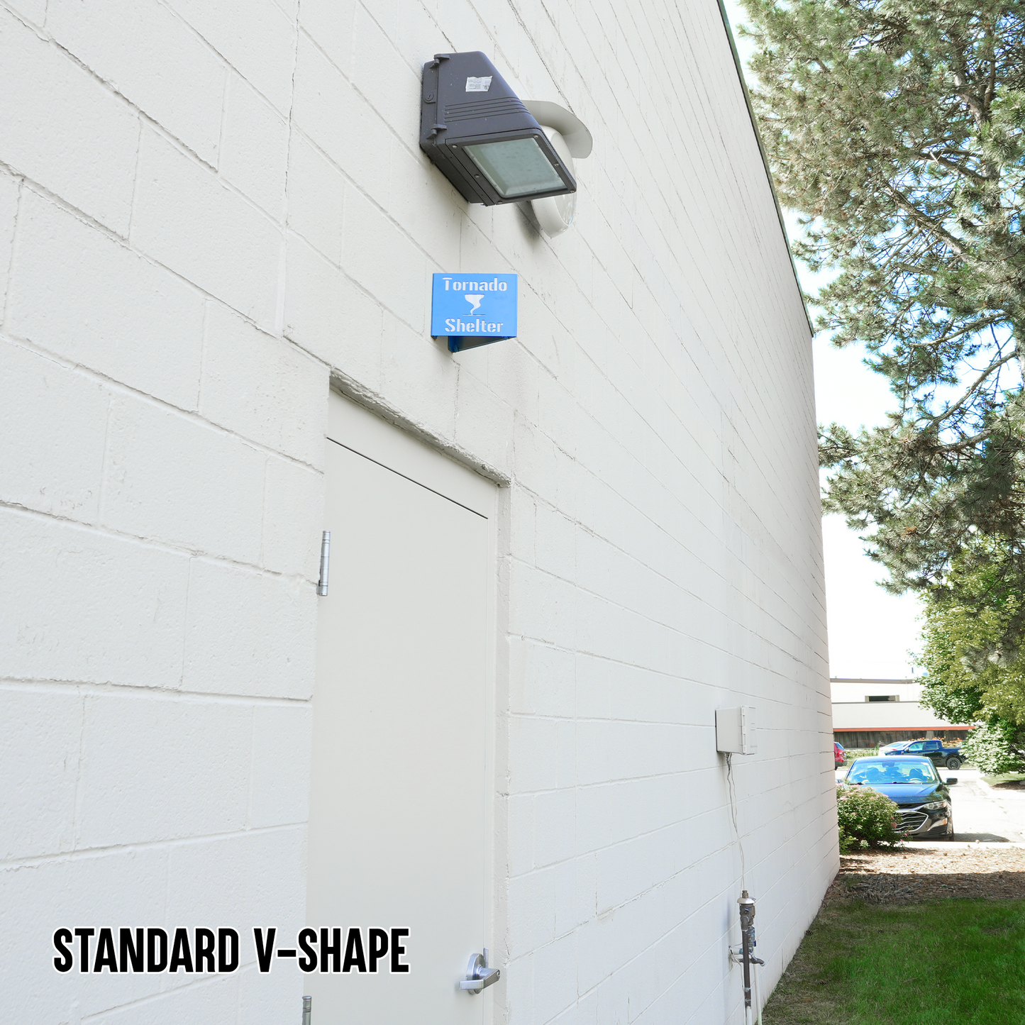 Tornado Shelter Locator Sign – Reflective Emergency Placard