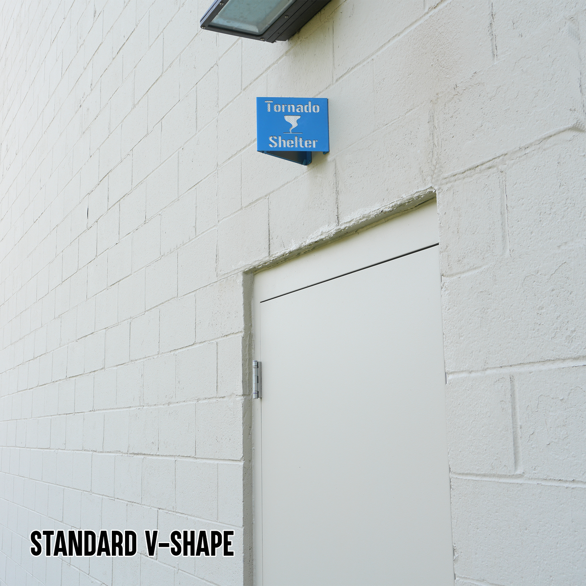 Tornado Shelter Locator Sign – Reflective Emergency Placard