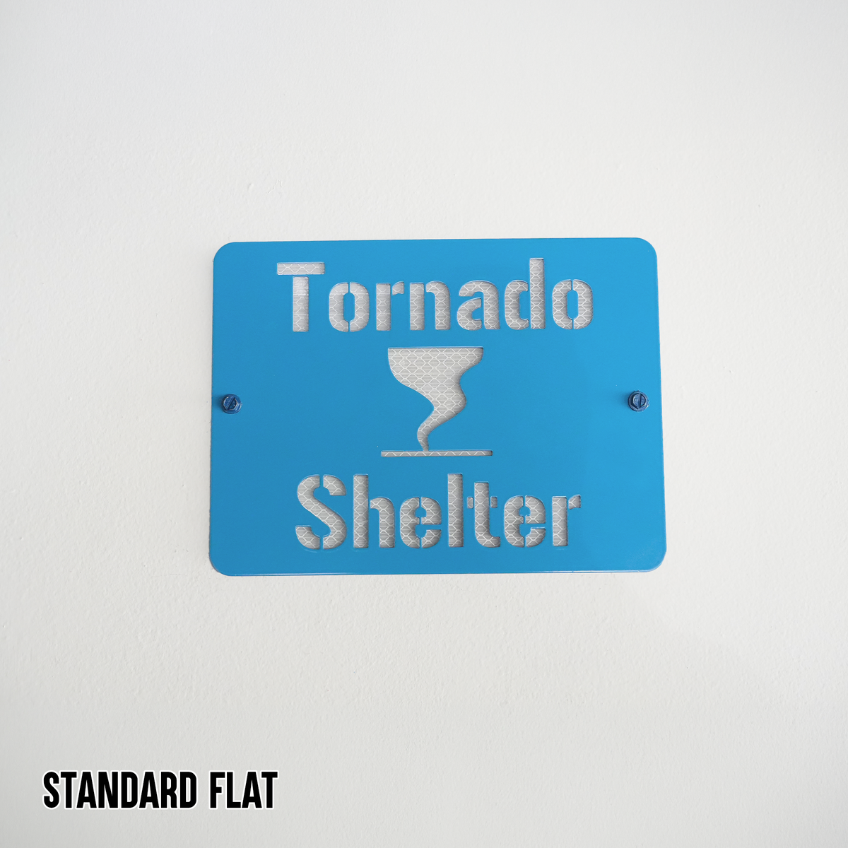 Tornado Shelter Locator Sign – Reflective Emergency Placard