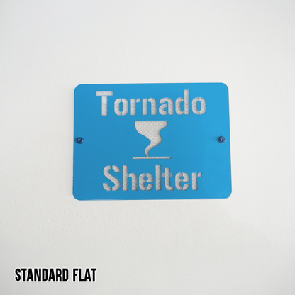 Tornado Shelter Locator Sign – Reflective Emergency Placard
