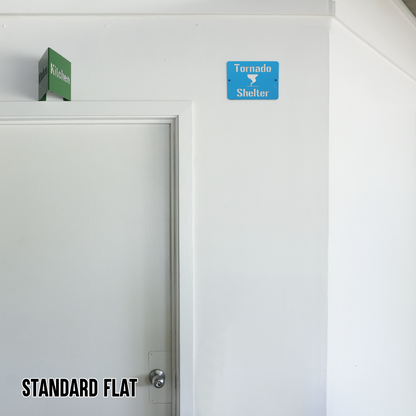 Tornado Shelter Locator Sign – Reflective Emergency Placard