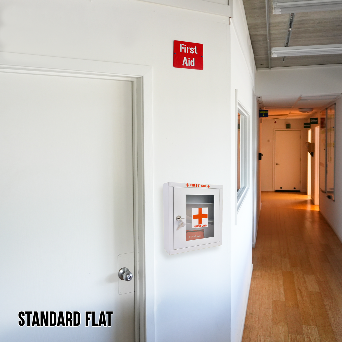 First Aid Locator Sign – Reflective Emergency Placard