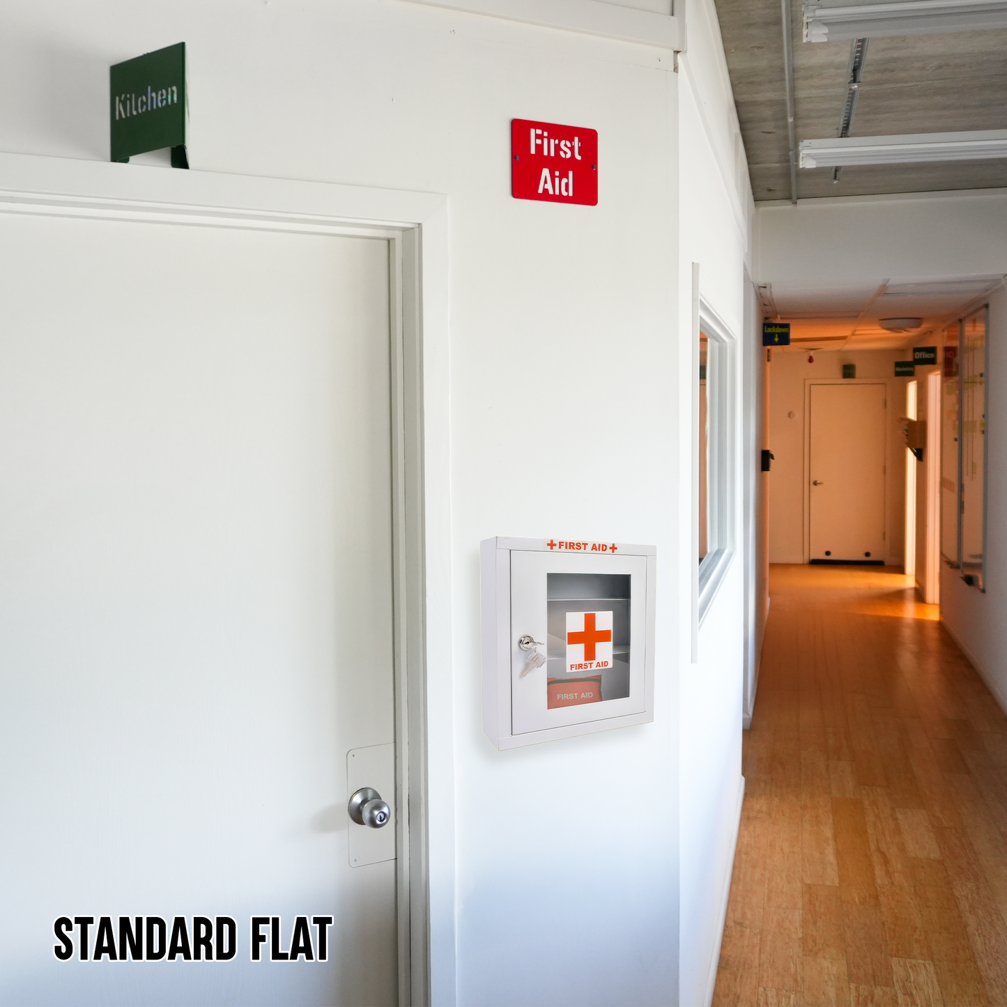 First Aid Locator Sign – Reflective Emergency Placard