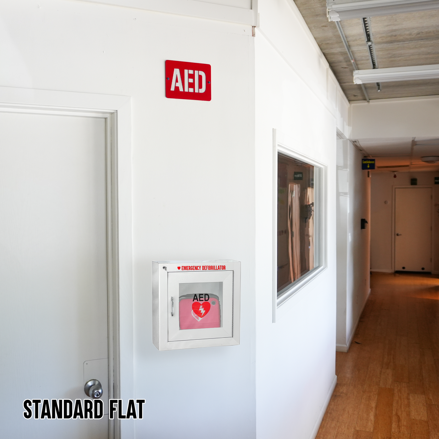 AED Locator Sign – Reflective Emergency Placard