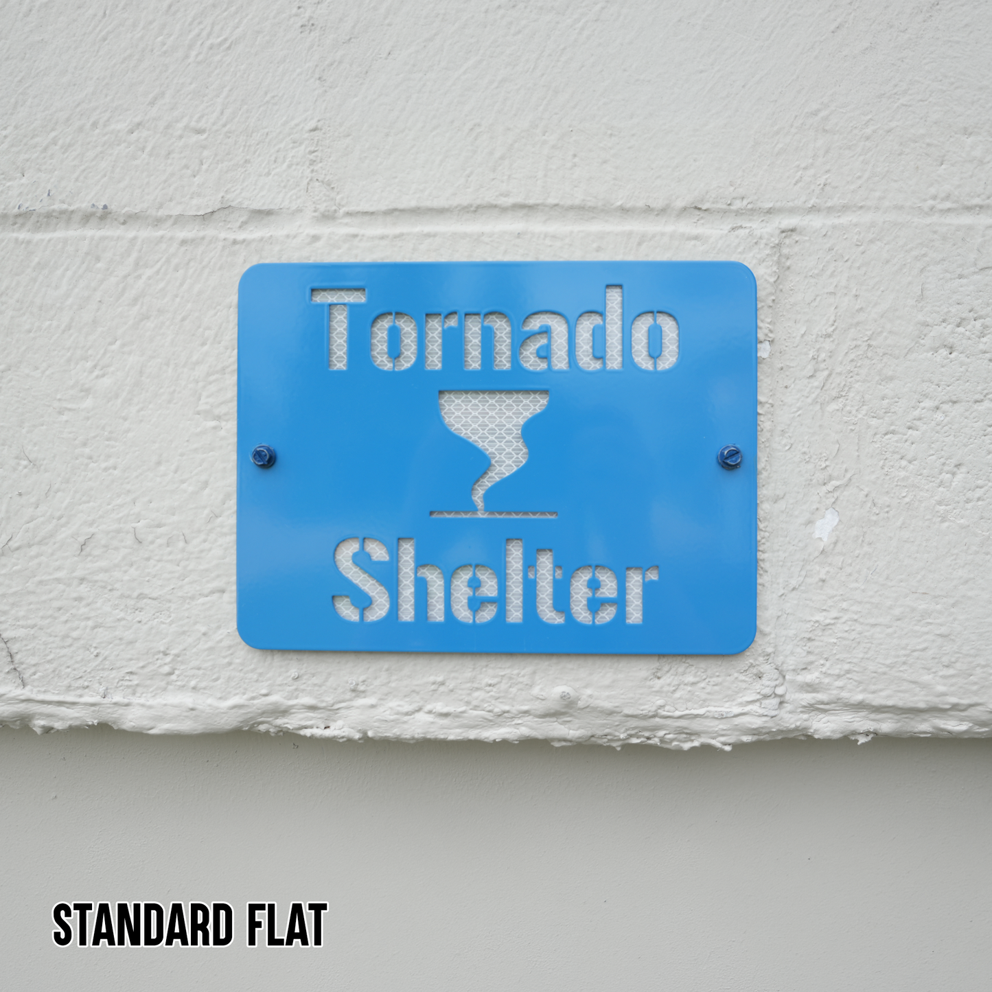 Tornado Shelter Locator Sign – Reflective Emergency Placard