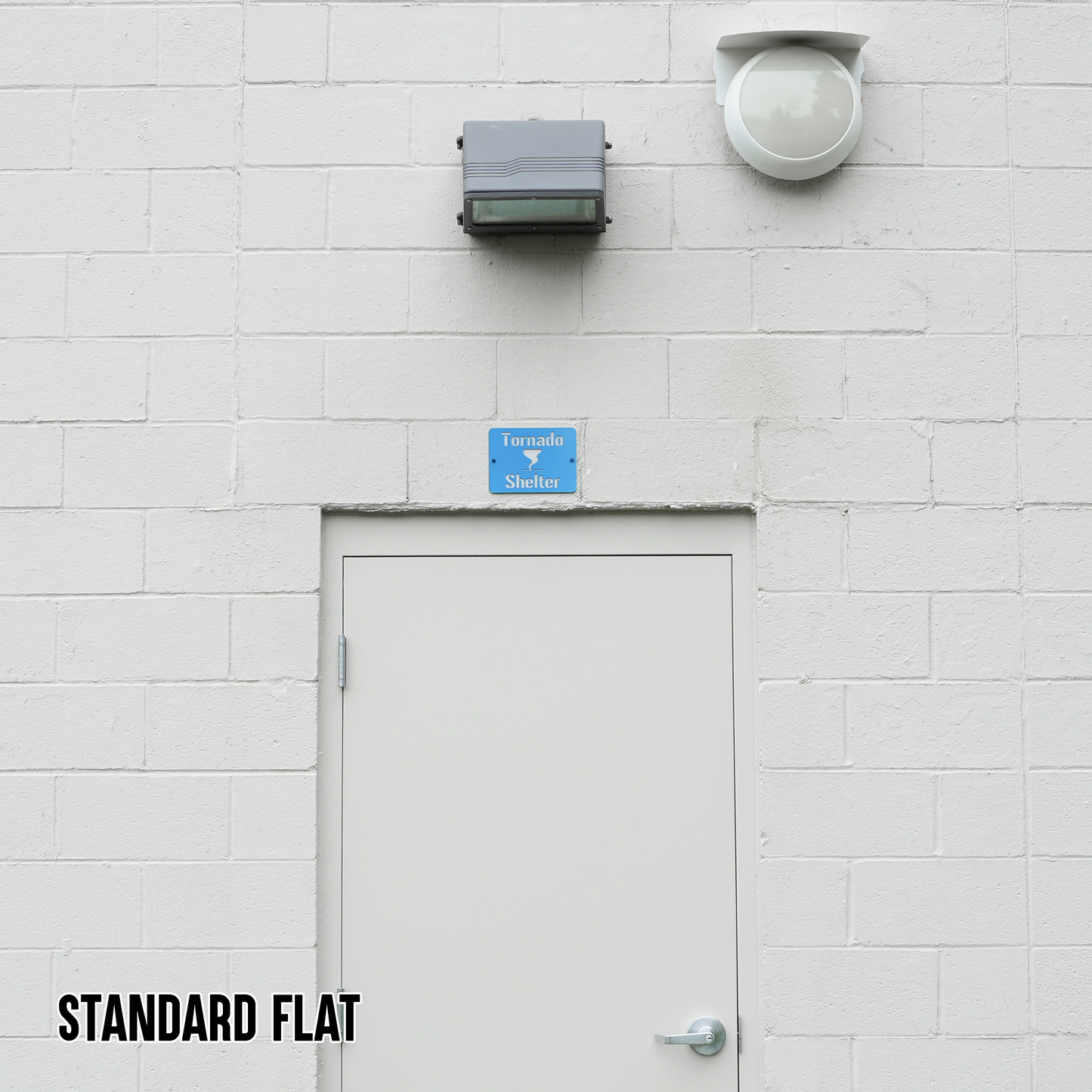 Tornado Shelter Locator Sign – Reflective Emergency Placard