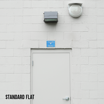 Tornado Shelter Locator Sign – Reflective Emergency Placard