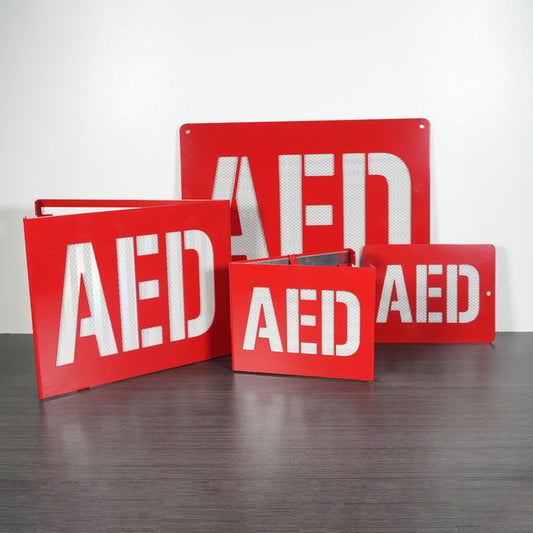 AED Locator Sign – Reflective Emergency Placard