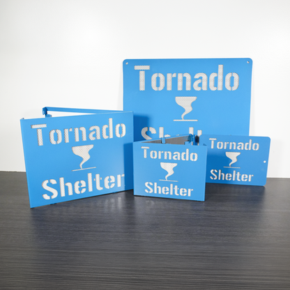 Tornado Shelter Locator Sign – Reflective Emergency Placard
